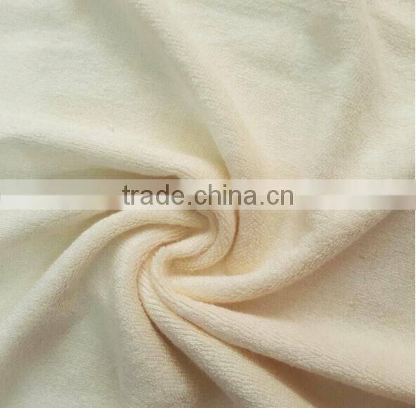 wholesales double sided bamboo fiber terry towelling fabric