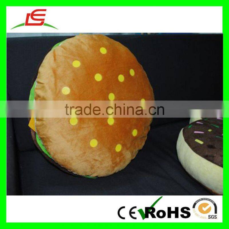 E401 38 * 16 cm Seems Yummy Soft Stuffed Pillow Plush Hamburger Cushion