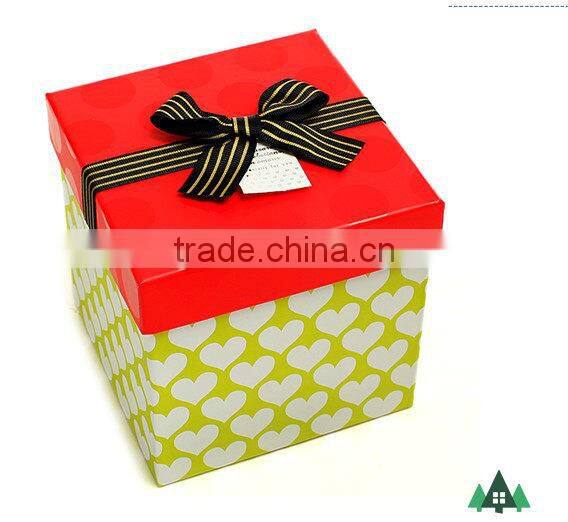 Gift Box - Imported Gifts,New Year Gift Box,2014 Fashion Design Gift Ribbon Paper Box/Square Gift Box