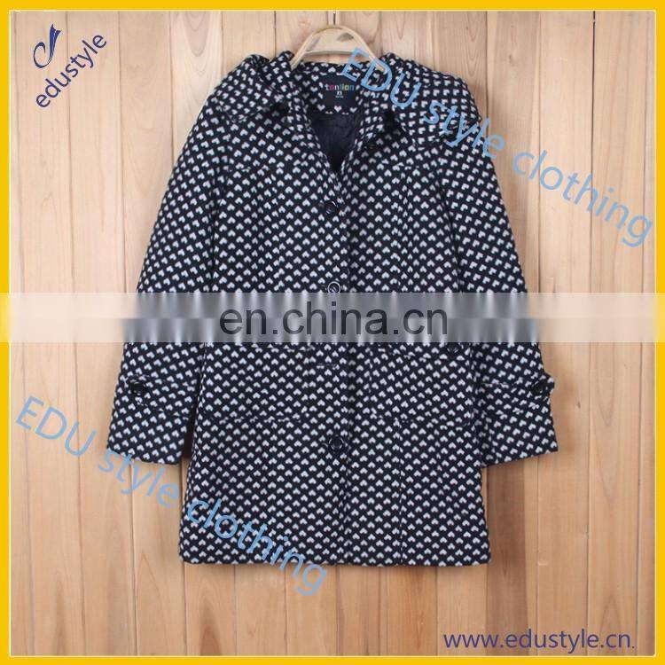 2017 Fashion Plus Size Polyester Black Women Winter Coats