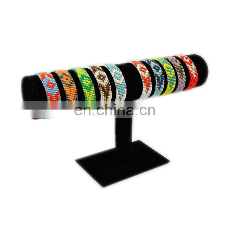 Handmade beaded color brecelet tube glass bead bracelet