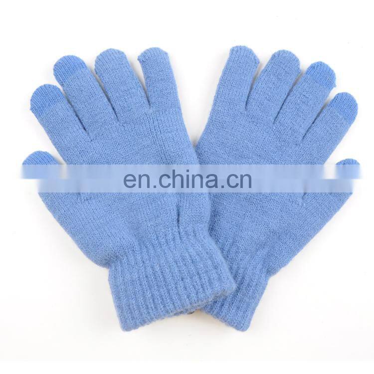 TOROS winter high quality many colors knitted magic acrylic touch screen glove