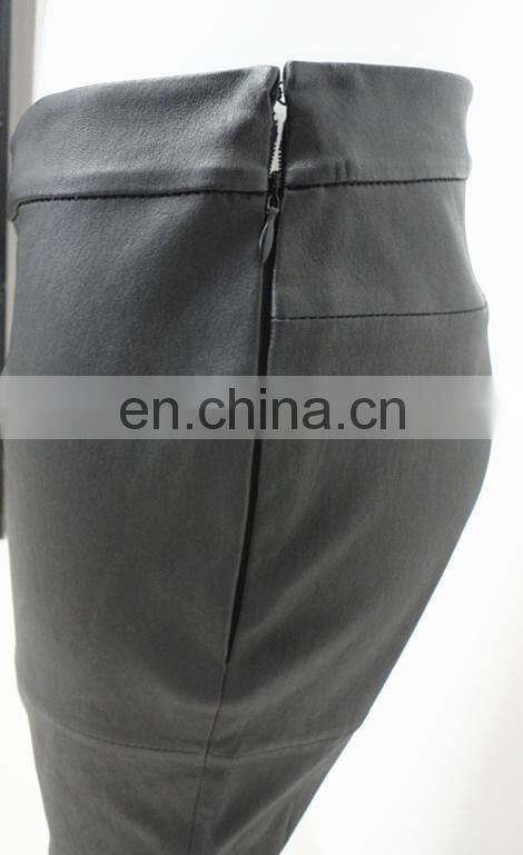 wholesale stretch women sexy black leather leggings for women stretch pants