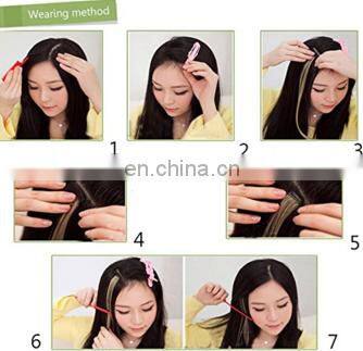 Promotion fashion Hairpiece clip on hair Extensions avaliable with different colours