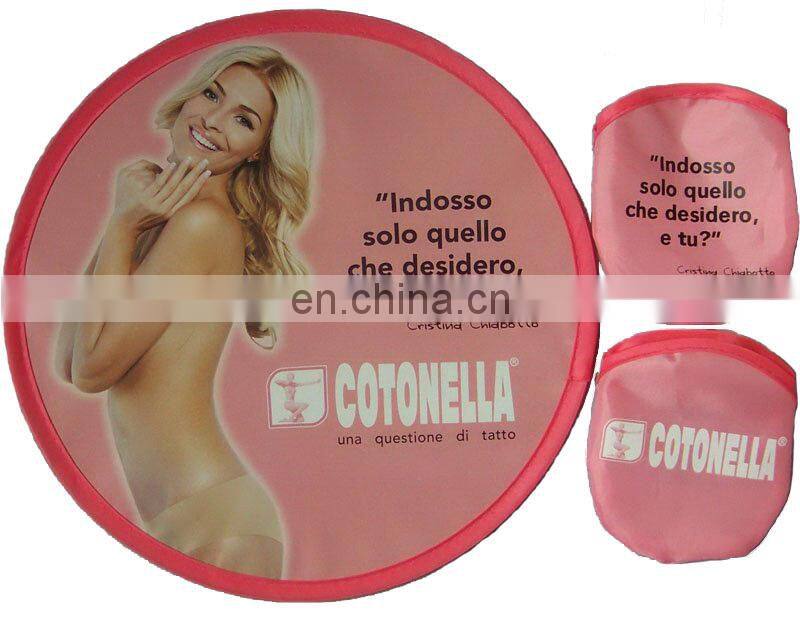 Logo Printing Foldable Frisbee With Pouch