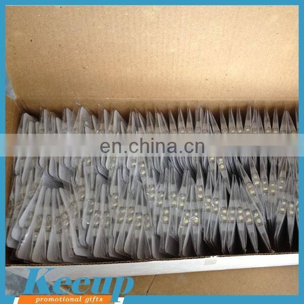 Hot sale Logo Branded mini pocket led credit card rechargeable flashlight /lamp for Promo gifts