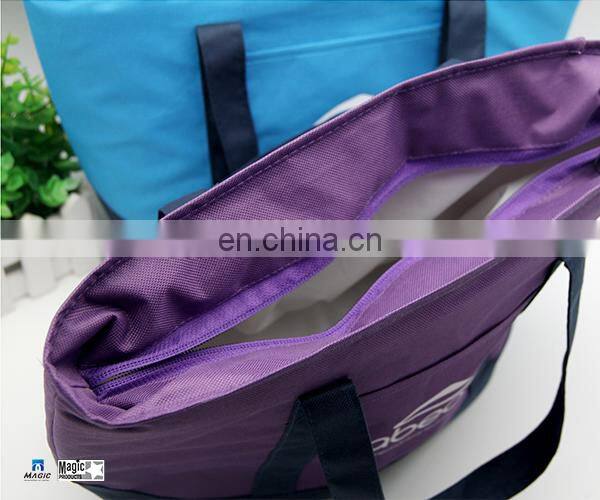 Durable Waterproof Oxford Cloth Picnic Tote Bag Organizer with Zipper Closure