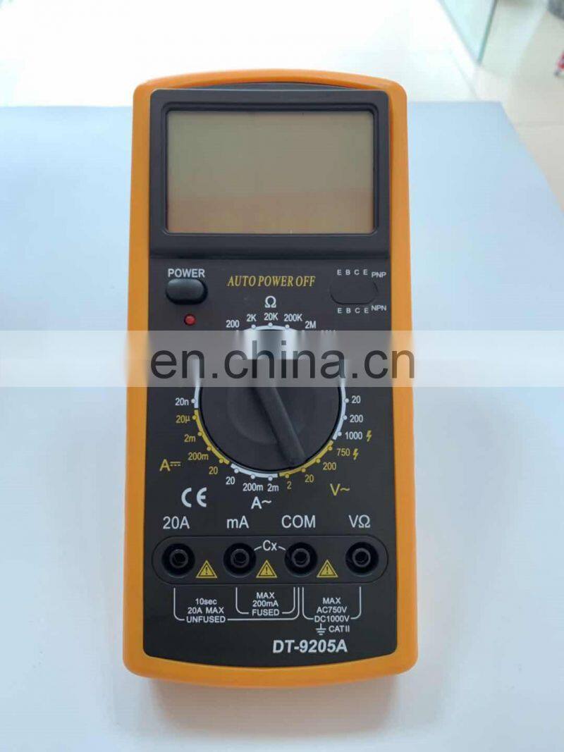 DT 9205A Multimeter AC DC 1000V LCD Display Low Price Digital Multimeters Automatic Voltage in Multimetro