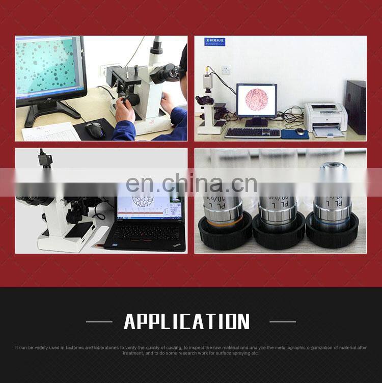 4XCE Inverted Trinocular Drawtube Metallurgical Microscope With Analysis Software