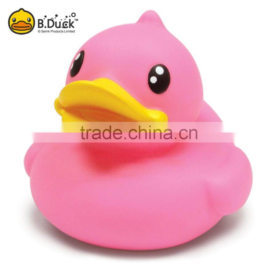 Fanny cute red rubber custom LED floating bath duck