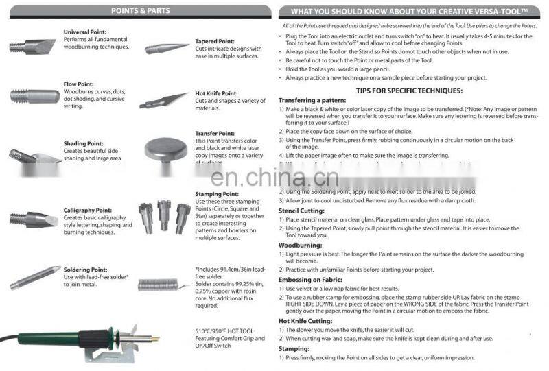 wood burning writing pen amazon hot selling heat pyrography woodburning kit