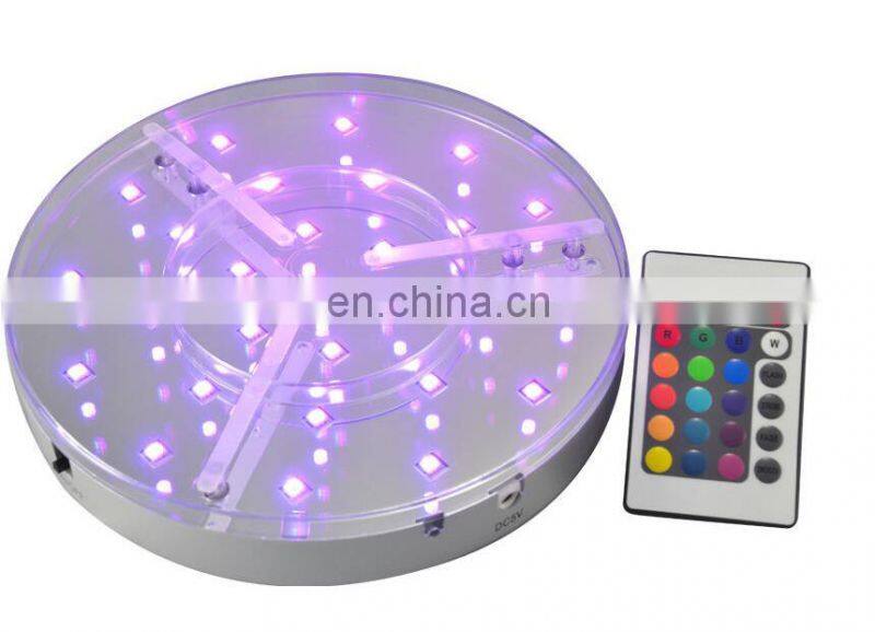 8 inches remote control candelabraled light base for table decorations