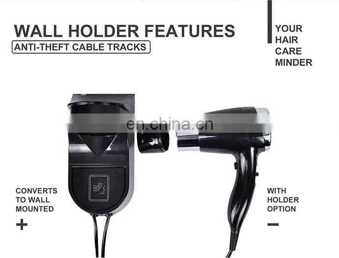 Honeyson top hotel bathroom wall mounting hair dryer suppliers