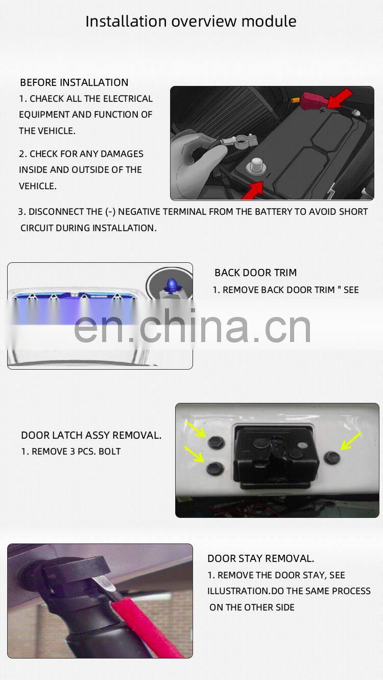 Electric tailgate auto parts tail door accessories SUV foot sensor automatic lifting for Subaru XV