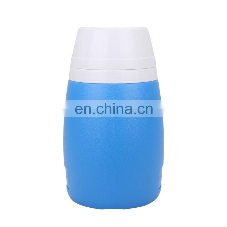 portable beer plastic outdoor sample hot sale hiking stylish small wide mouth pu fancy portable cooler jug 2.5l