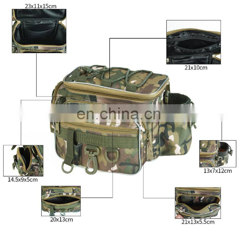 pesca vara Waterproof Single Shoulder Backpack Crossbody Messenger Sling Bags for Camping Hiking Cycling Fishing Tackle Bag