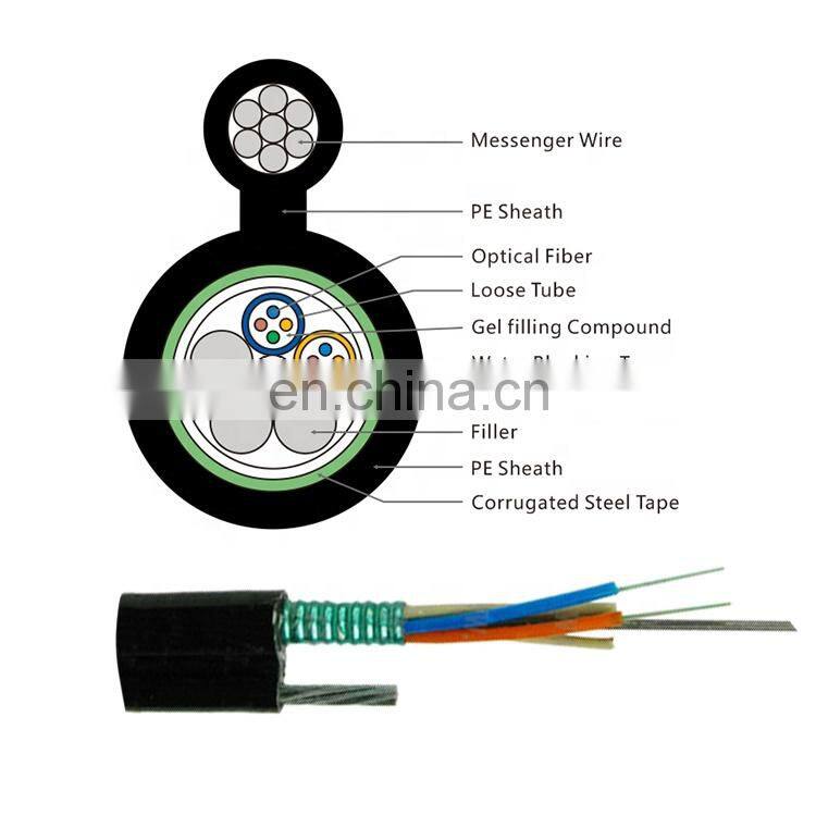 GL Wholesale Factory Direct Sell Figure 8 Cable G652D 12 24 cores Central Loose Tube