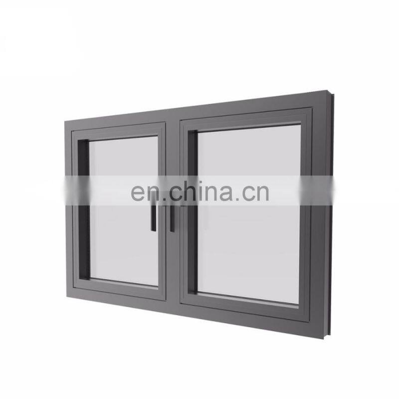 Thermal break Double Glazed Swing Door and Window Aluminum Casement Doors for House