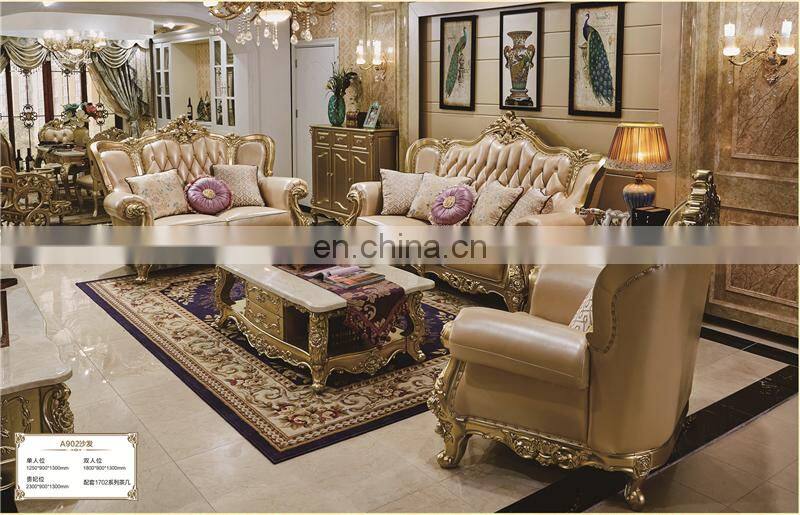China antique gold master bed room furniture bedroom set luxury royal