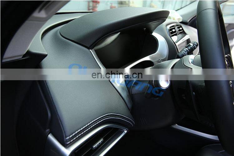 For Jaguar F-Pace f pace X761 2016 Car-styling Accessories ABS Chrome Dashboard Decorate Frame Cover Trim For LHD