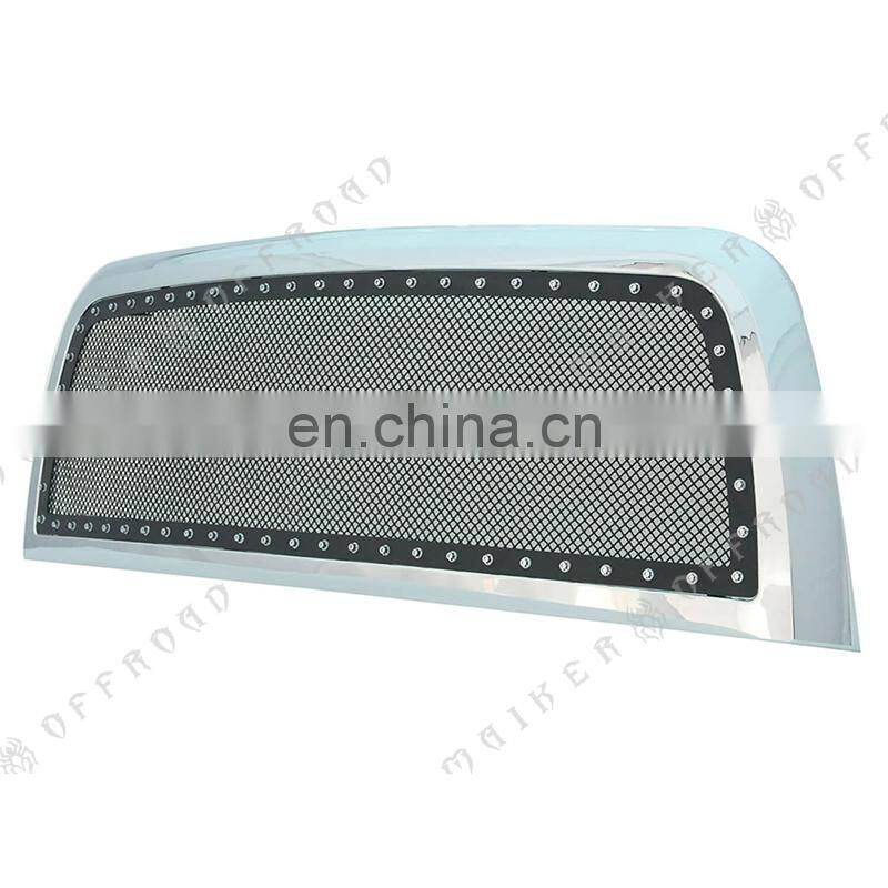 Chrome Stainless Steel Wire Mesh Packaged Grills For Dodge Ram 2500 3500 spare parts 2010 - 2012