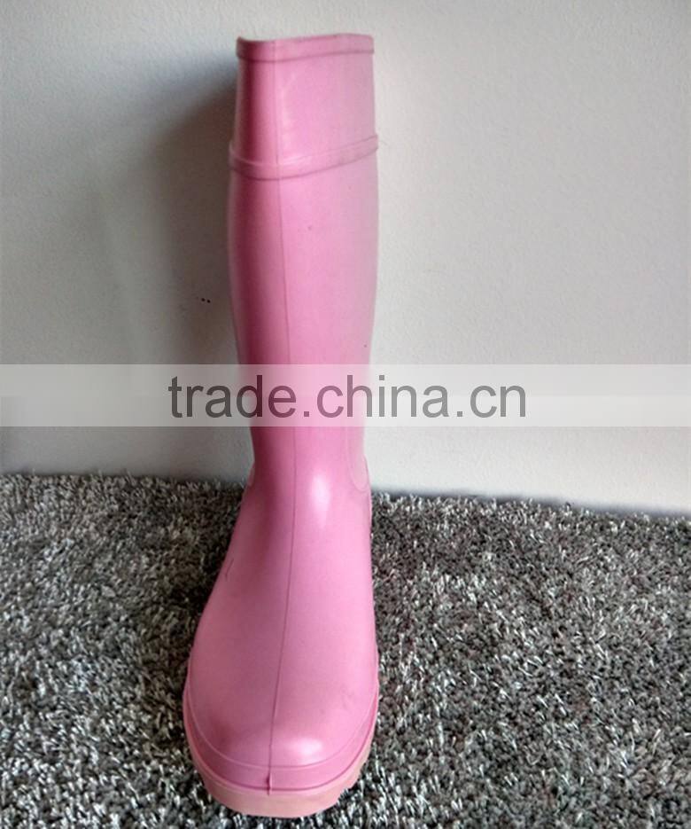 manufacturer provides straightly pink working rain boots