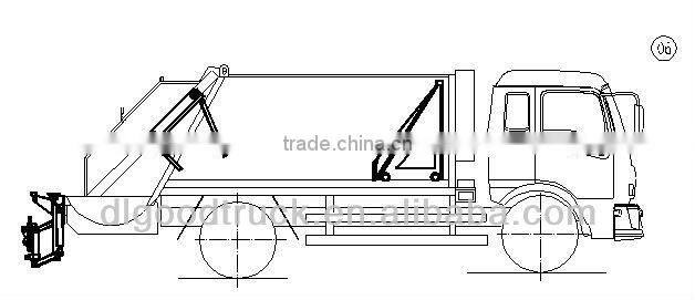 Dongfeng 4x2 Furuika small garbage collection compression truck