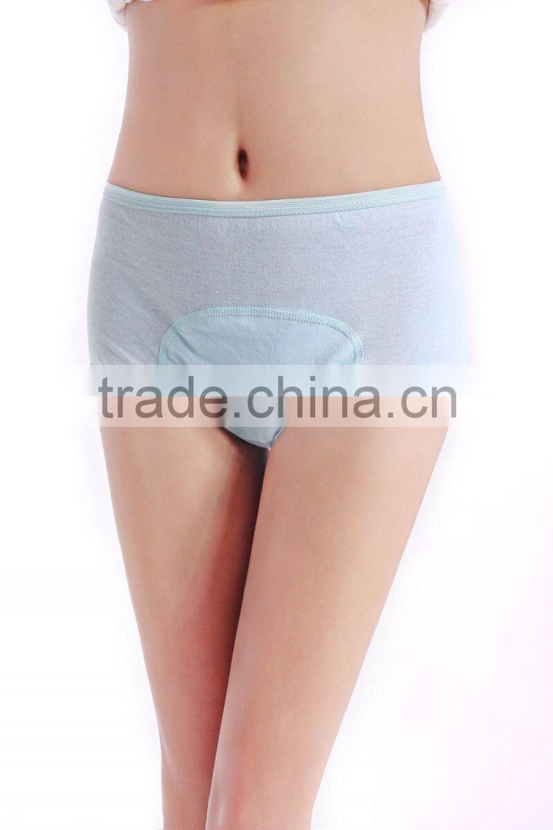 Disposable cotton woman menstrual period leakage-proof underwear
