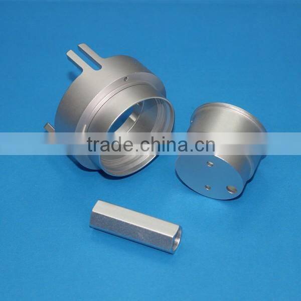 china cnc turning sand blasting machine parts with nature anodized
