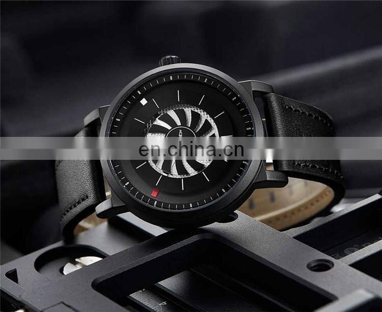 SINOBI China New Arrival Genuine Leather Belt Watch Rotating Dial Watches Professional Manufacturer OEM Watch