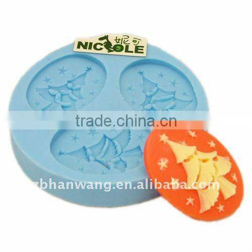new designed silicone resin craft moulds for Christmas F0058