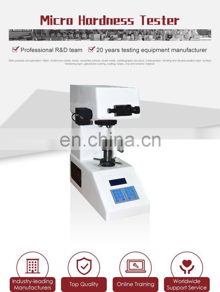 Microhardness HV-1000 Micro Vicker Durometer/Micro Vicker Hardness Tester