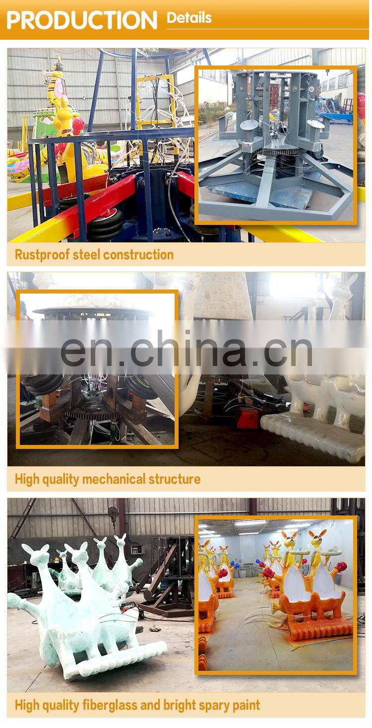 Kiddie indoor outdoor funfair playground kangaroo ride kangaroo jumping machine price