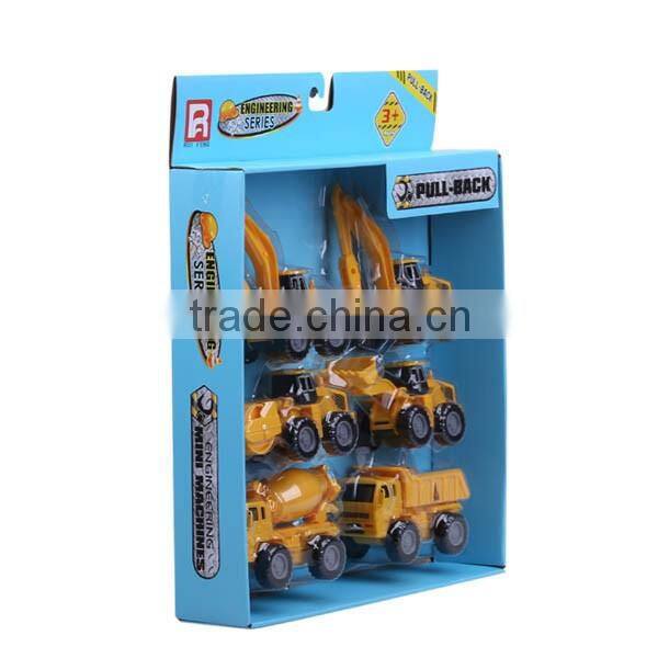 6 In 1 Mini Construction Plastic Trucks Playset