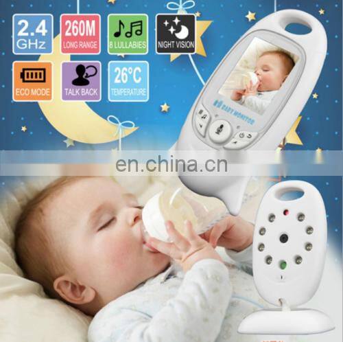 VB601 2.0inch LCD screen 2.4Ghz night vision shooting temperature detection digital audio baby monitor camera VB601