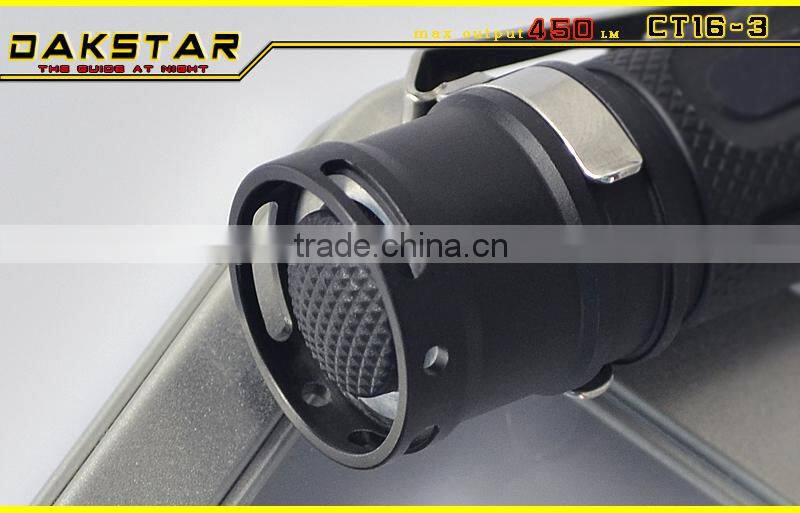 DAKSTAR CT16-3 XM-L U2 450LM AA or 14500 mini led flashlight