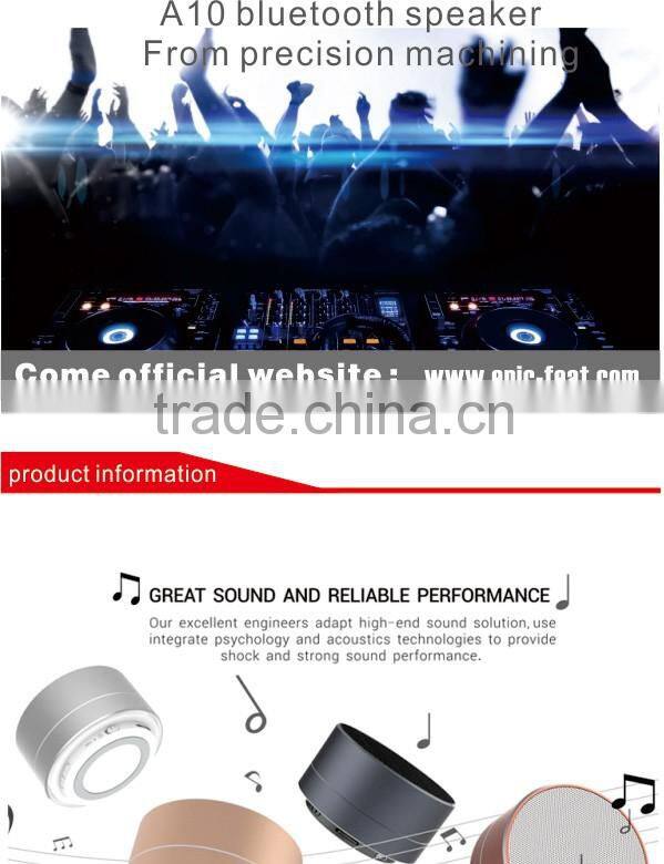 High Quality Custom Design A10 Portable Mini Speaker,Rohs Speaker,Portable Speaker Bluetooth