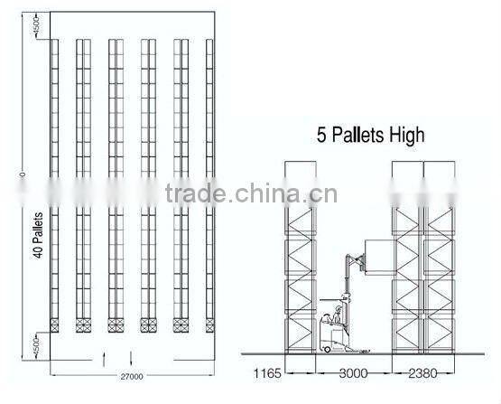 heavy duty pallet rack ISO certificated