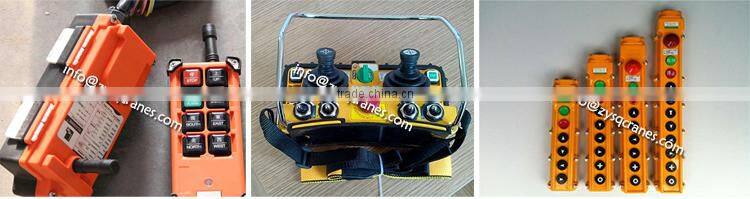 Heavy duty 50ton double girder rail travelling overhead bridge crane with electric components