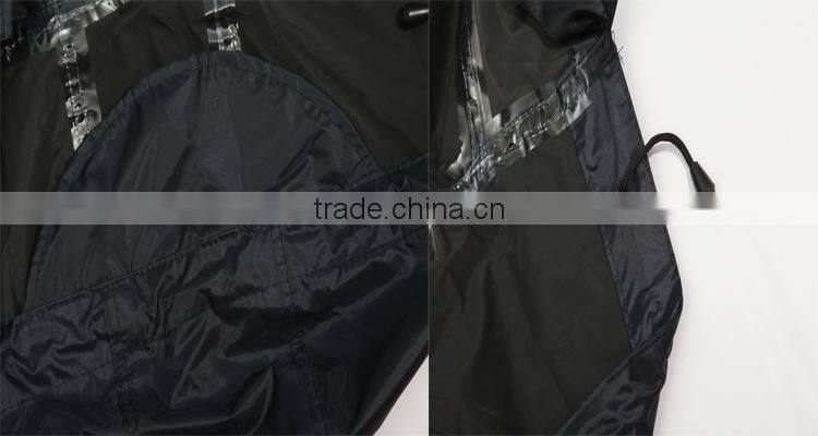 Long hooded waterproof Hooded waterproof rain poncho with sleeves
