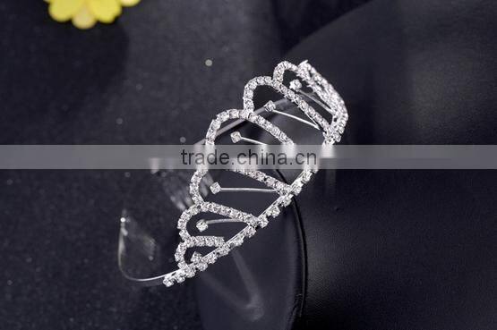 Wedding Bridal Tiara Rhinestone Silver Crystal Crown