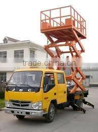 Vehicular scissor elevator