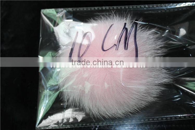 Stylish Real Fox Pom Pom Fur Balls Fashion Fur Pom Keychain Garment Accessory