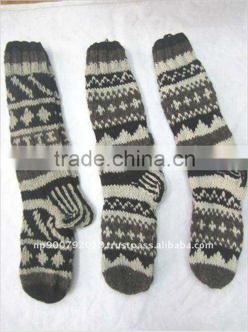 Hot Sale Hand Knitted Wool Sock
