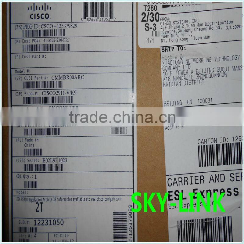 100% New router CISCO2911-V/K9