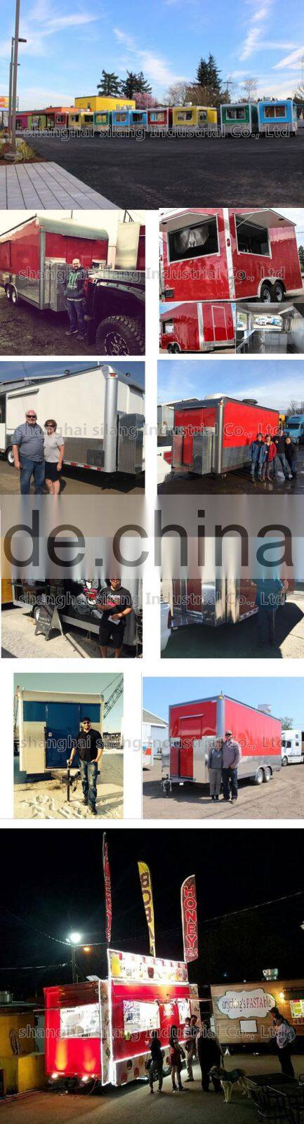 SILANG SL-6S food truck multi-function mobile food trailer sales used food trucks mobile food trucks Configuration of mechanical