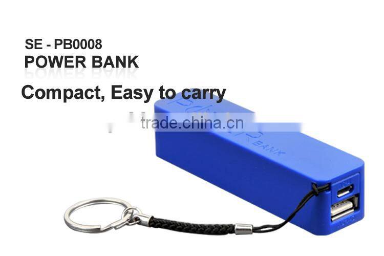 Power Bank Portable Battery Charger w/ Micro USB Cable 2000mAh