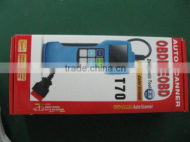 OBDII/EOBD scan tool Multi Language Auto Code Reader T70