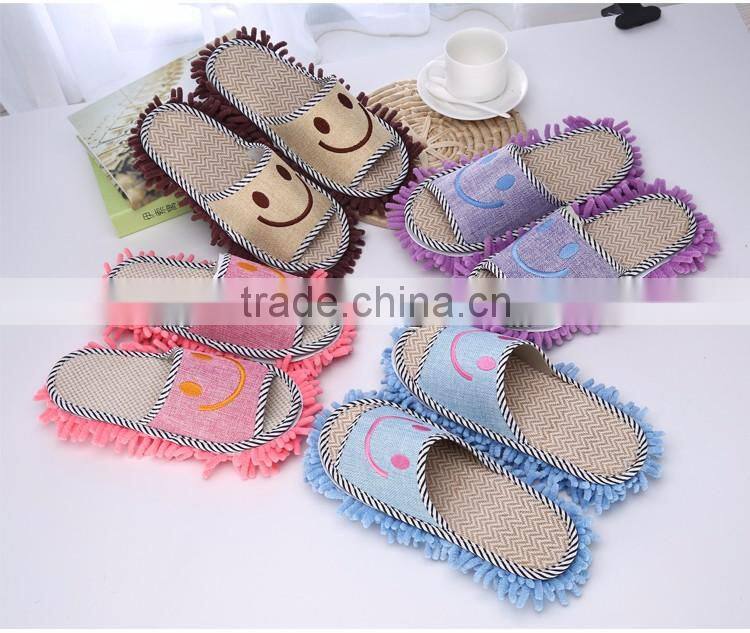 Chenille patches Indoor huosehold slipper