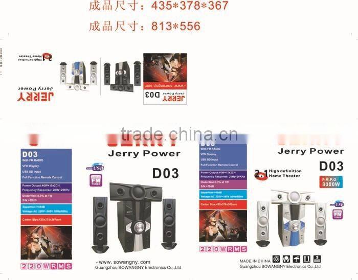 Home Theater System Model of Bluetooth Speaker